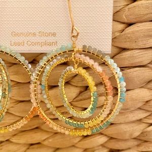 Panacea Multi-Crystal Circle Orbit Earrings